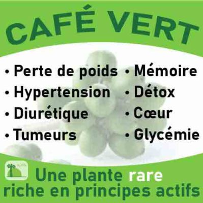 Café vert, le laboratoire Biologiquement des plantes rares riches en principes actifs.