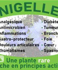 Nigelle, le laboratoire Biologiquement des plantes rares riches en principes actifs.