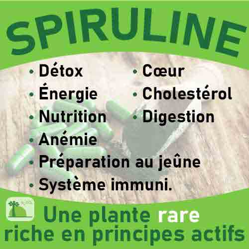 Spiruline, le laboratoire Biologiquement des plantes rares riches en principes actifs.